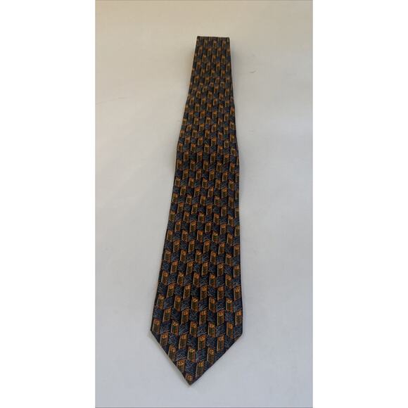 VINTAGE Ermenegildo Zegna Tie 100% Silk ITALY Made Necktie Business Formal Retro - Picture 1 of 10